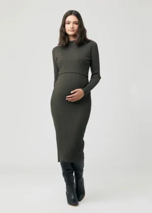 Nella Nursing Knit Dress - Ivy