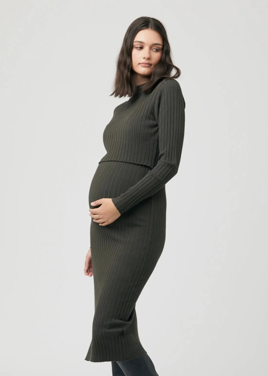 Nella Nursing Knit Dress - Ivy