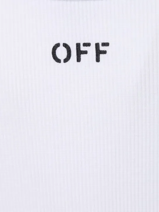 Off-White   Off Stamp cotton blend tank top 