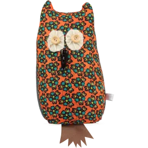 Orange Afro Owl Doorstop With Lavender