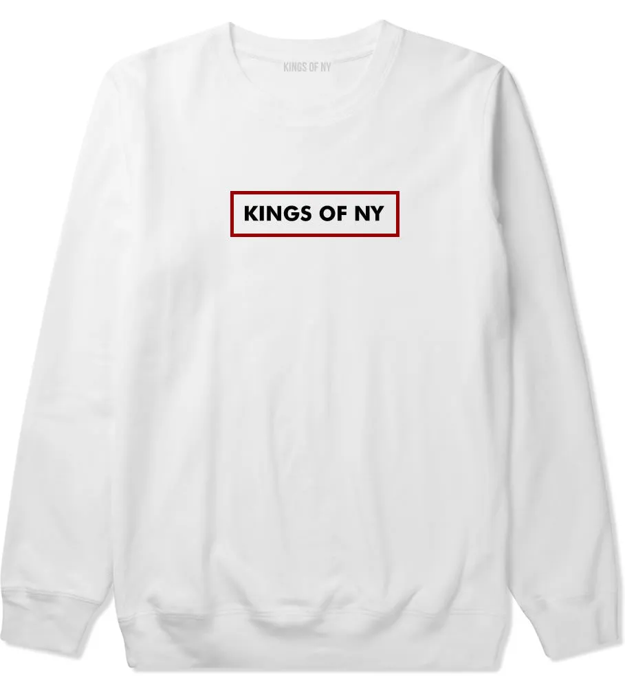 Outline Box Logo Football Crewneck Sweatshirt