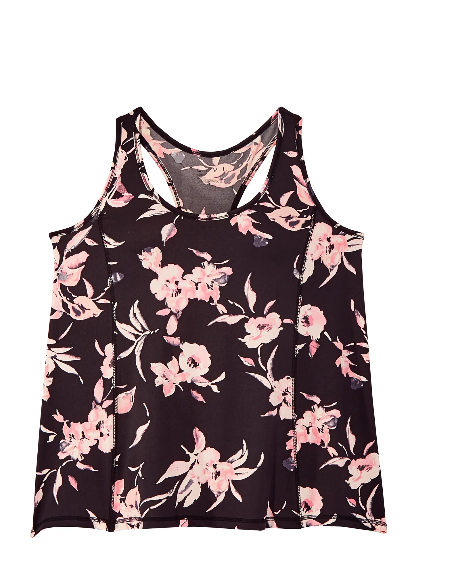 Peppermint Tank | Black / Pink