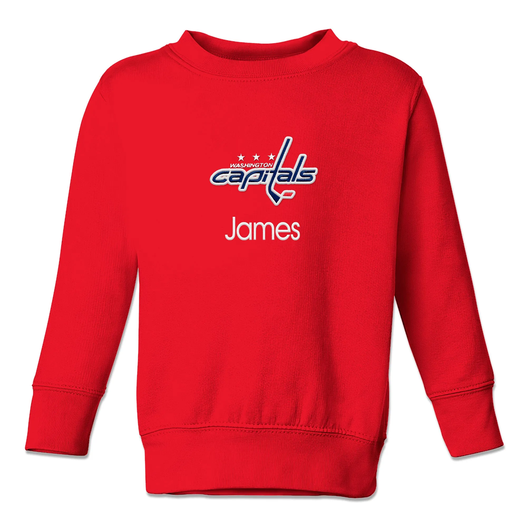 Personalized Washington Capitals Toddler Crewneck Sweatshirt