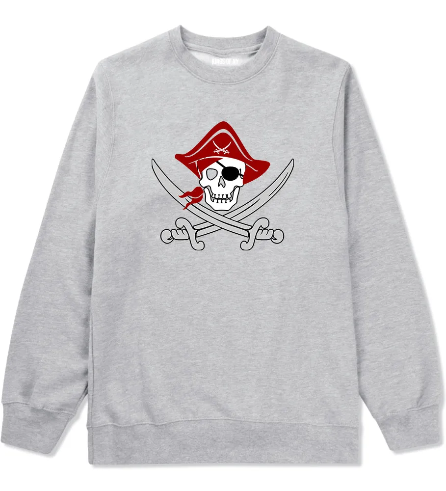 Pirate Captain And Swords Mens Crewneck Sweatshirt