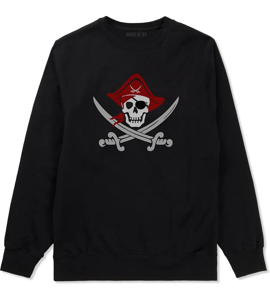 Pirate Captain And Swords Mens Crewneck Sweatshirt