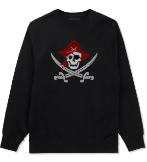 Pirate Captain And Swords Mens Crewneck Sweatshirt