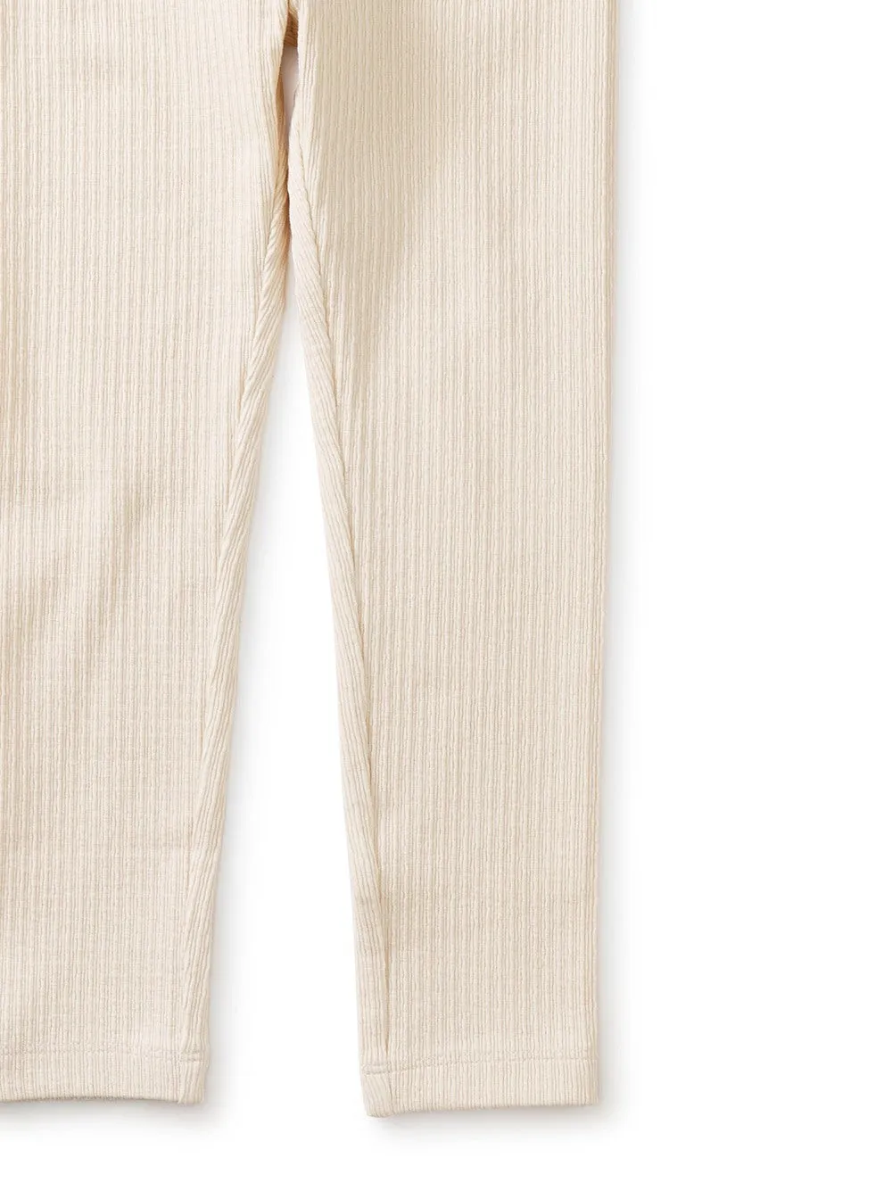 Pointelle Leggings: Birch