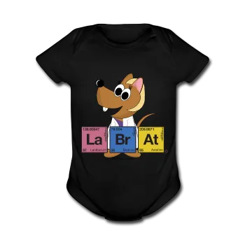 "Lab Rat Periodic Table" - Baby Short Sleeve One Piece