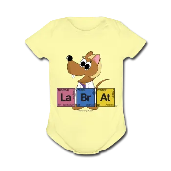 "Lab Rat Periodic Table" - Baby Short Sleeve One Piece