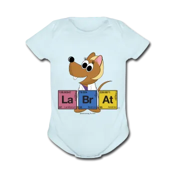 "Lab Rat Periodic Table" - Baby Short Sleeve One Piece