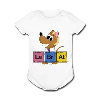 "Lab Rat Periodic Table" - Baby Short Sleeve One Piece