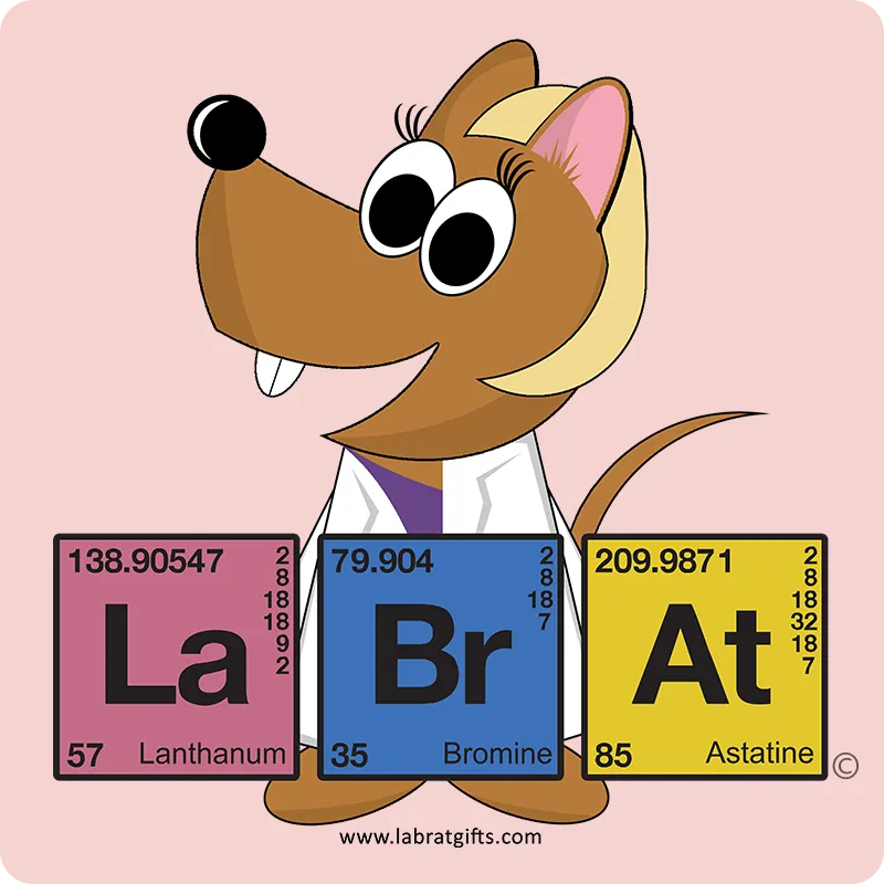 "Lab Rat Periodic Table" - Baby Short Sleeve One Piece