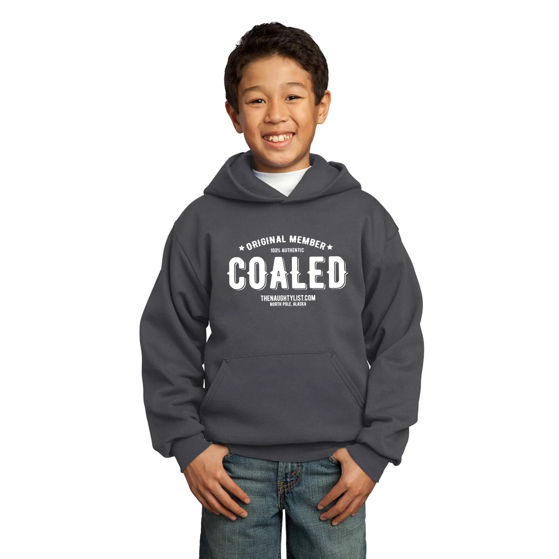 "Original Member" Coaled Youth Hooded Fleece Pullover