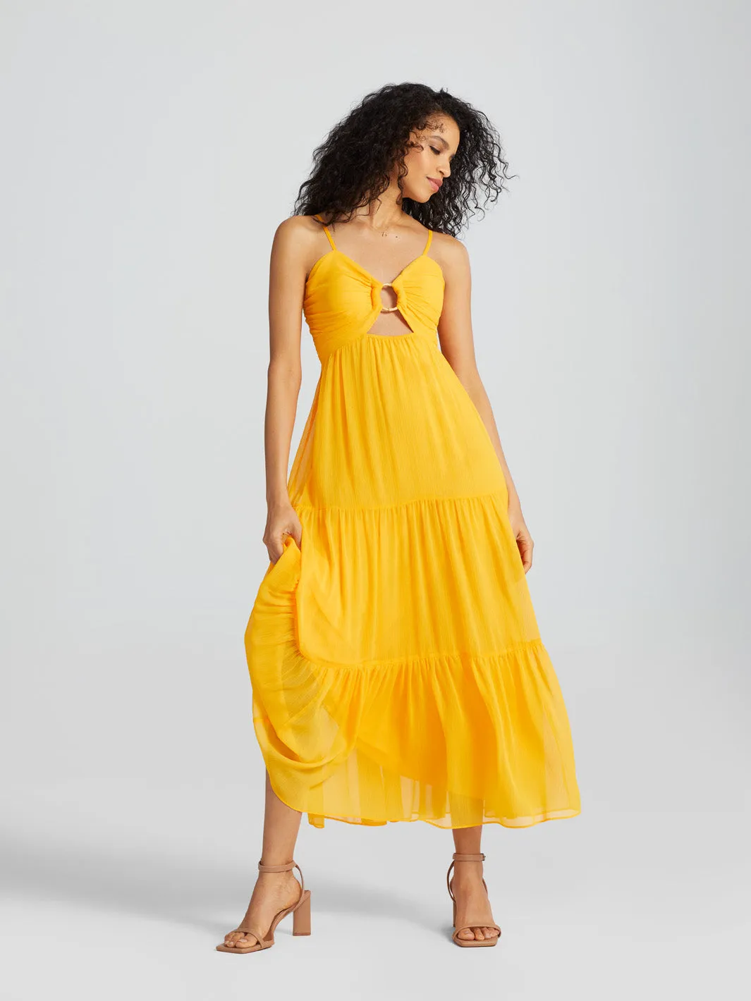 Ring Cut Out Maxi Dress