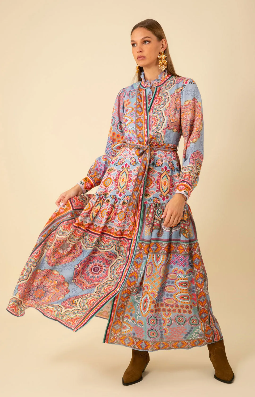 Samara Linen Maxi Dress