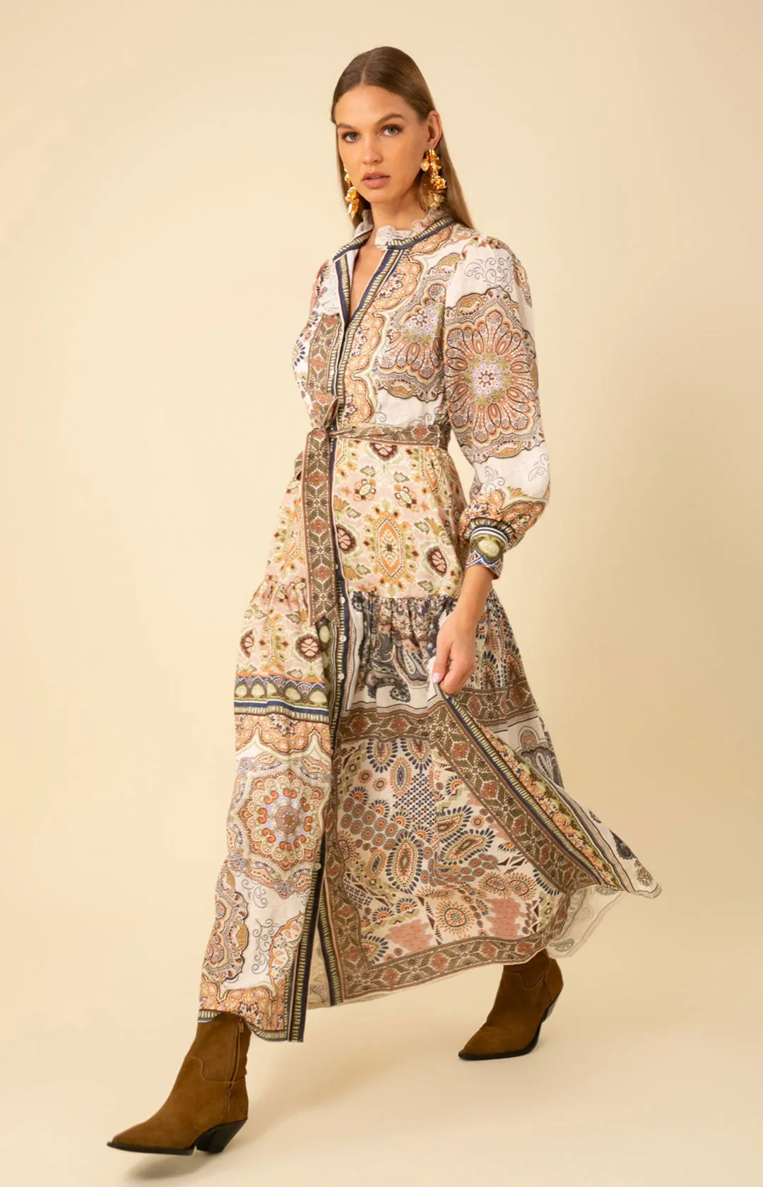 Samara Linen Maxi Dress