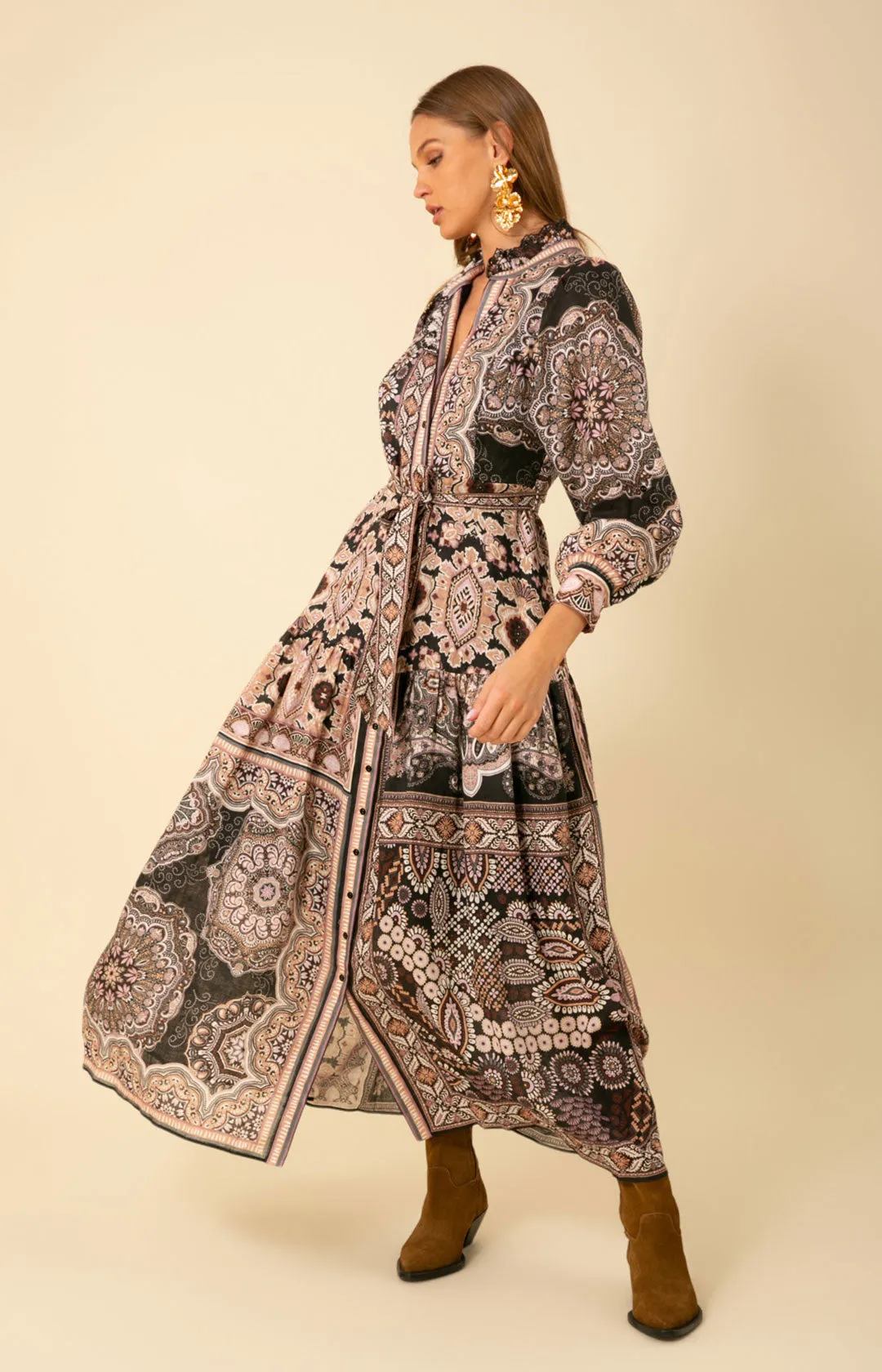 Samara Linen Maxi Dress