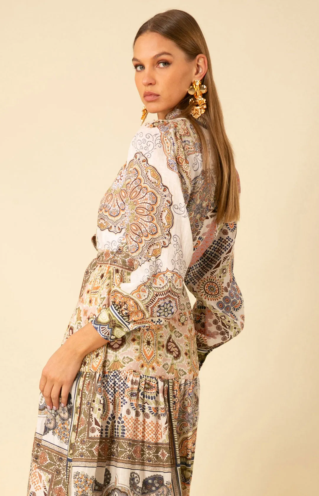 Samara Linen Maxi Dress
