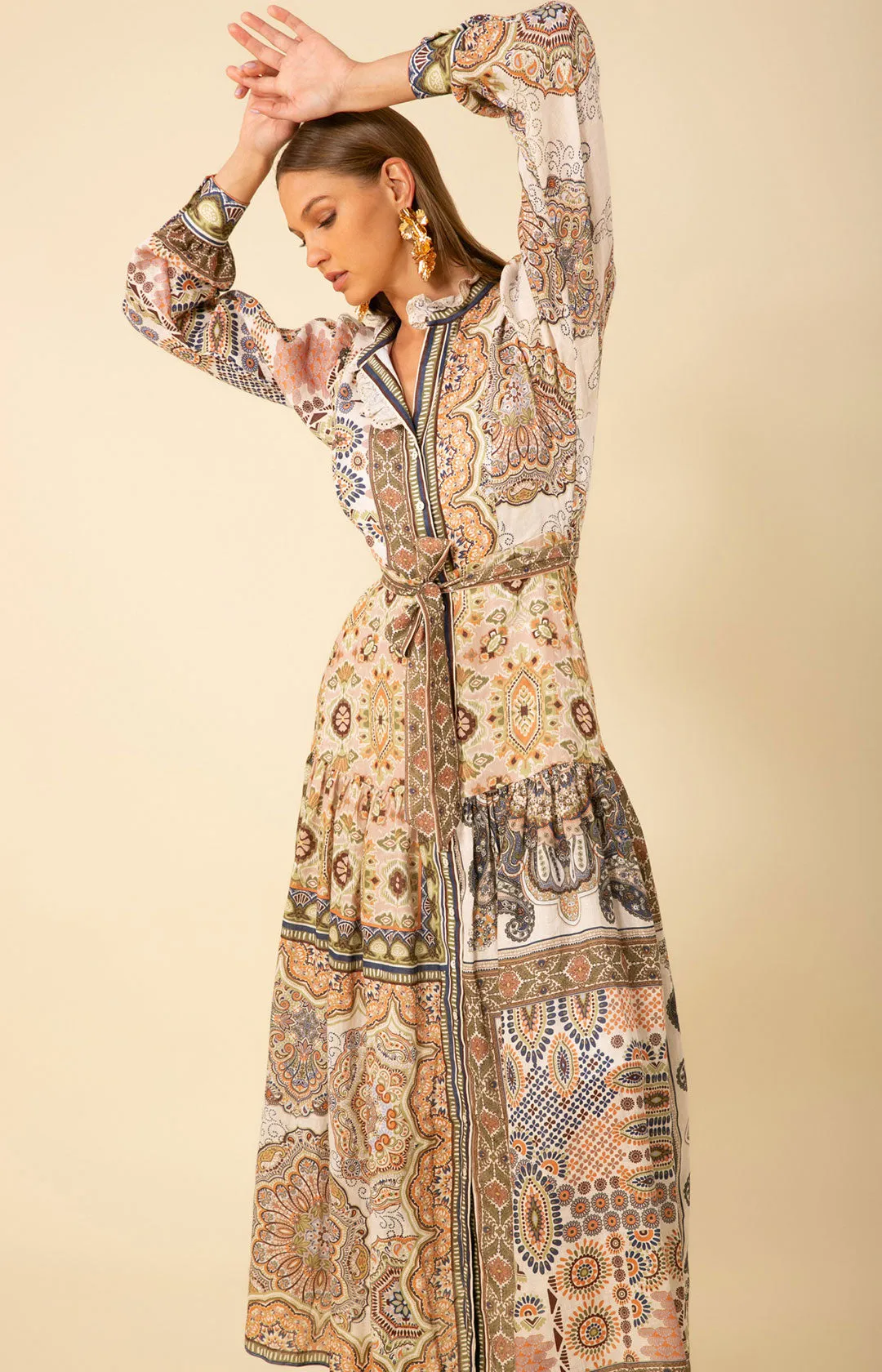 Samara Linen Maxi Dress