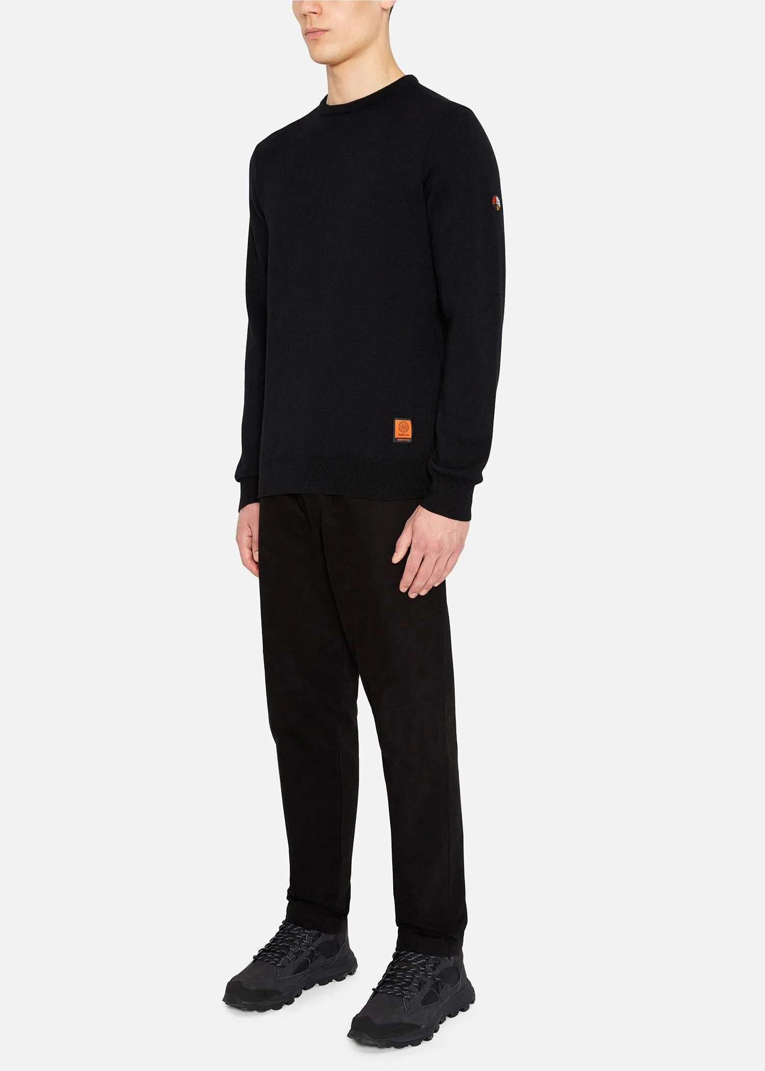 SI MILANO KNIT CREW BLACK