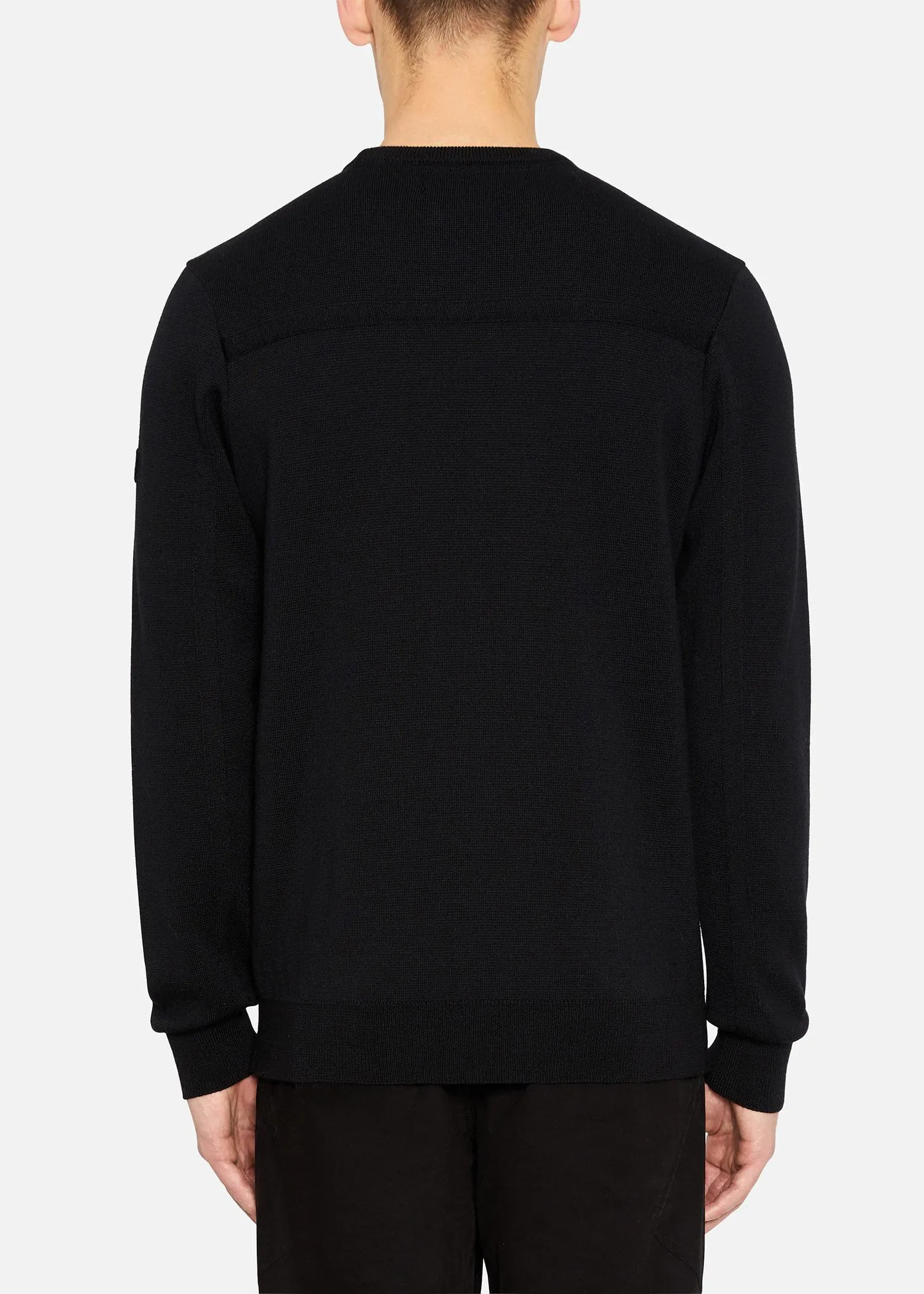 SI MILANO KNIT CREW BLACK