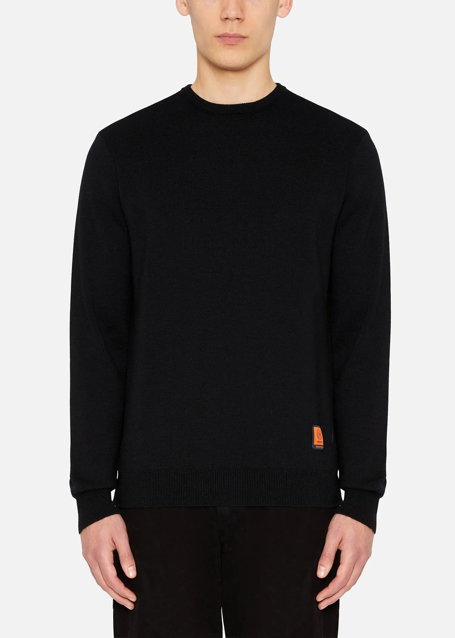 SI MILANO KNIT CREW BLACK