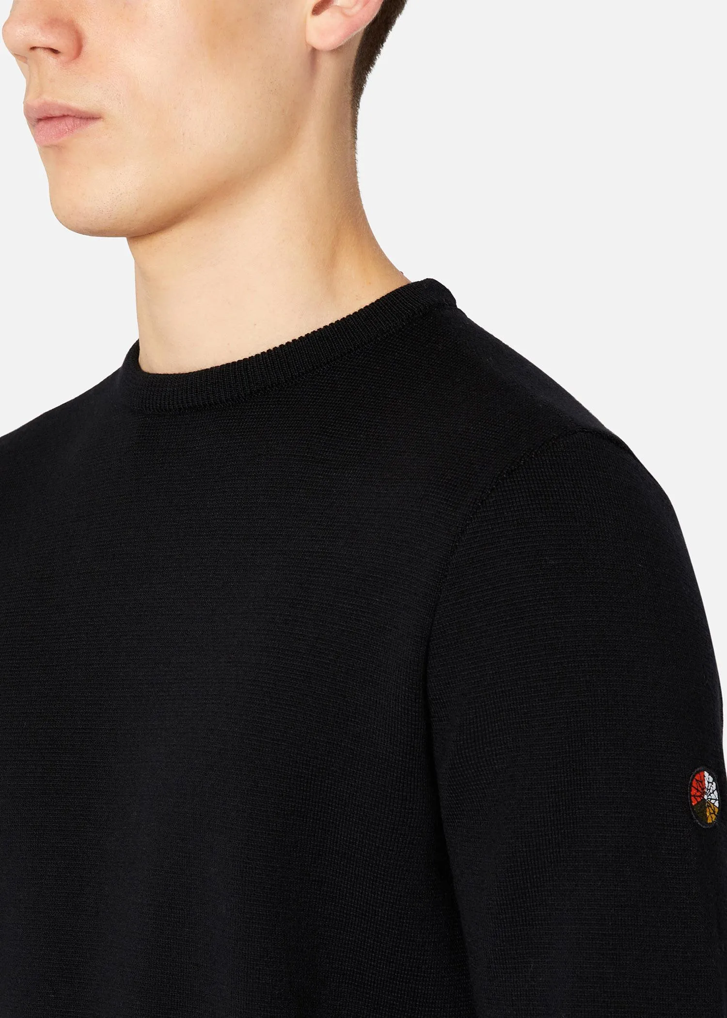 SI MILANO KNIT CREW BLACK