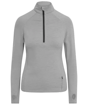 Silver Grey - Women's Cool Flex long half-zip top