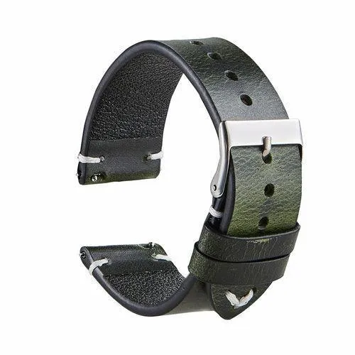 Six-color Retro Oil Wax Discoloration Leather Watch Strap