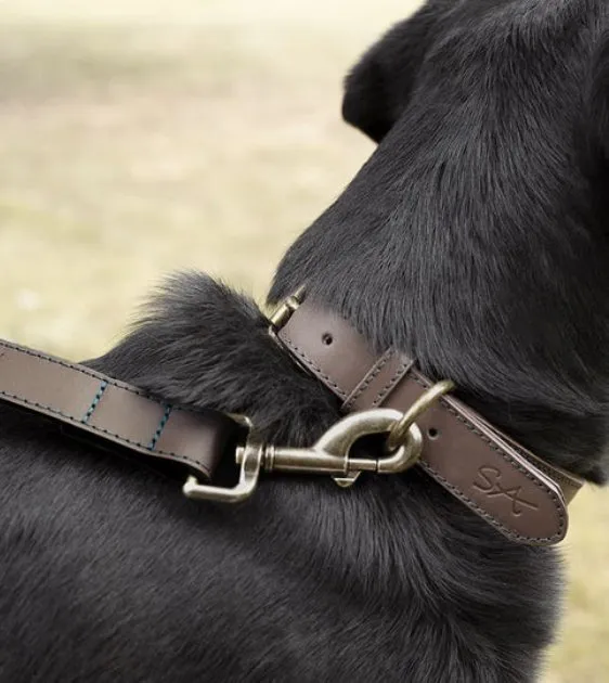 Sophie Allport Woof Leather Dog Lead