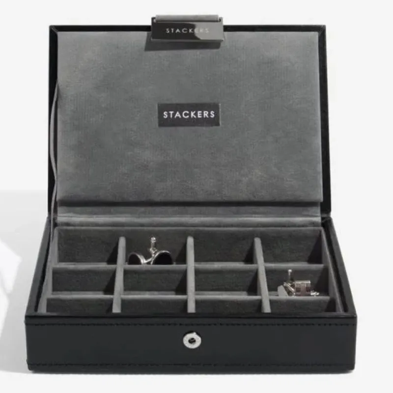 Stackers Executive Black Cufflink & Watch Box 73187