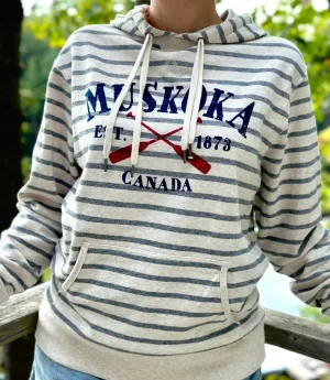 Striped Red Paddle Muskoka Hoodie