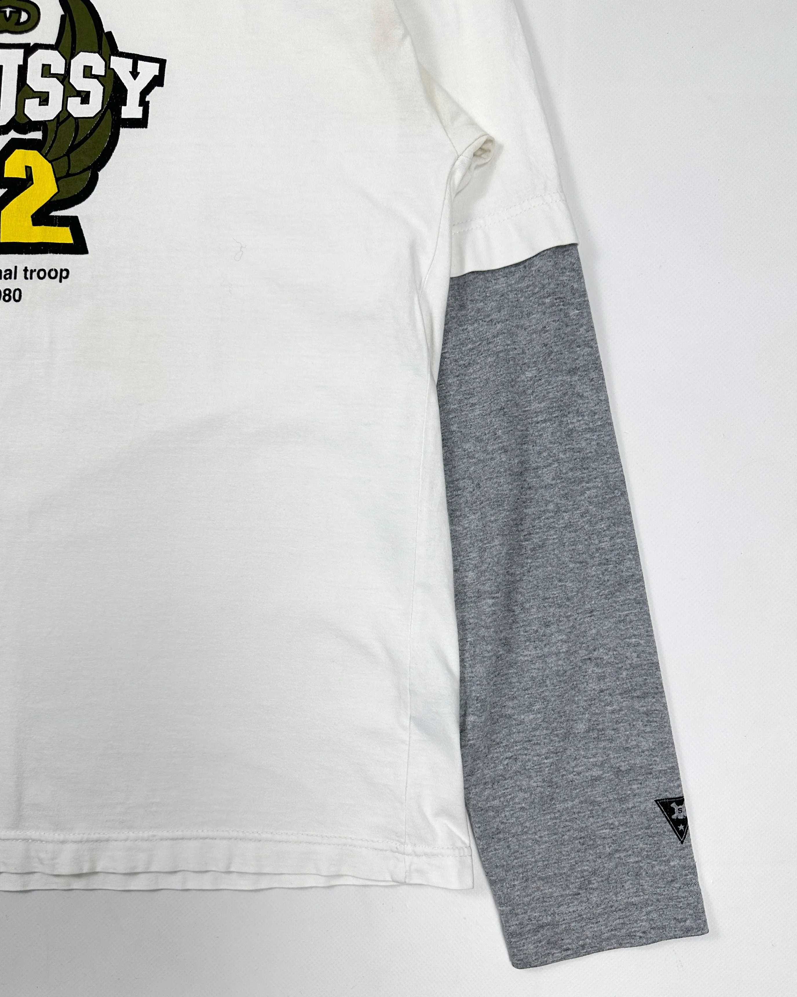 Stussy 2-Layer Longsleeve Made in USA Tee 1990's
