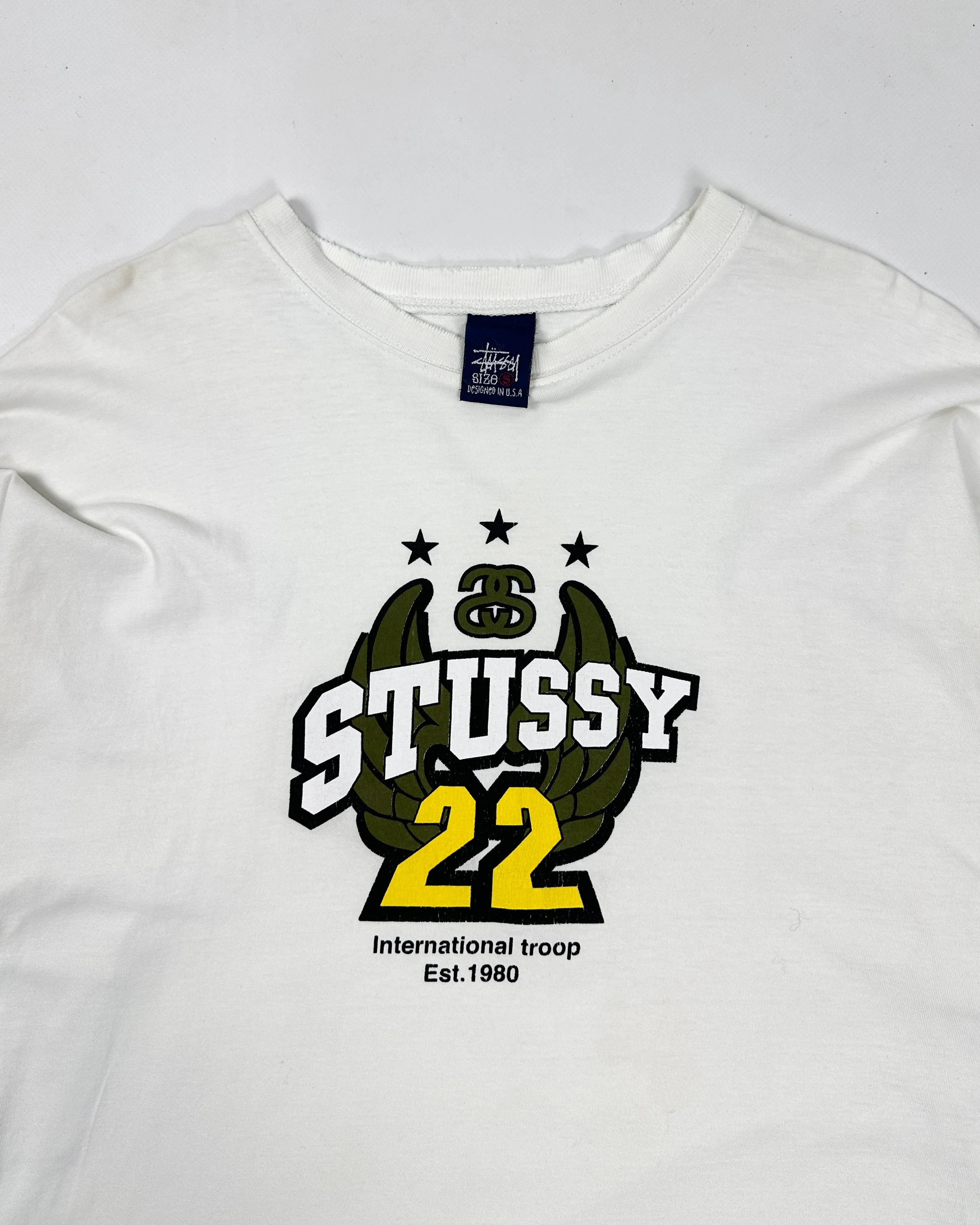 Stussy 2-Layer Longsleeve Made in USA Tee 1990's