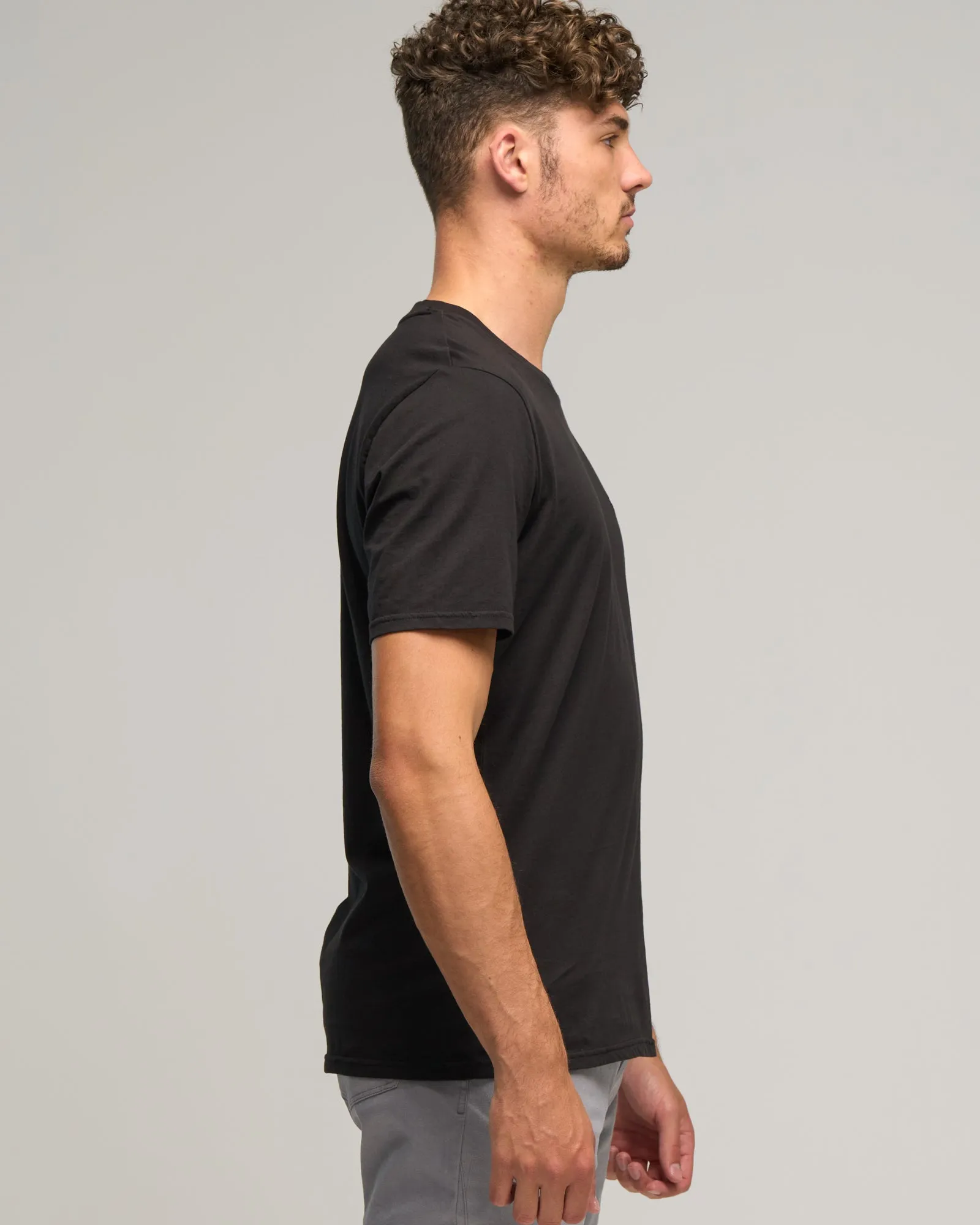 SUPIMA COTTON SS CREW NECK TEE