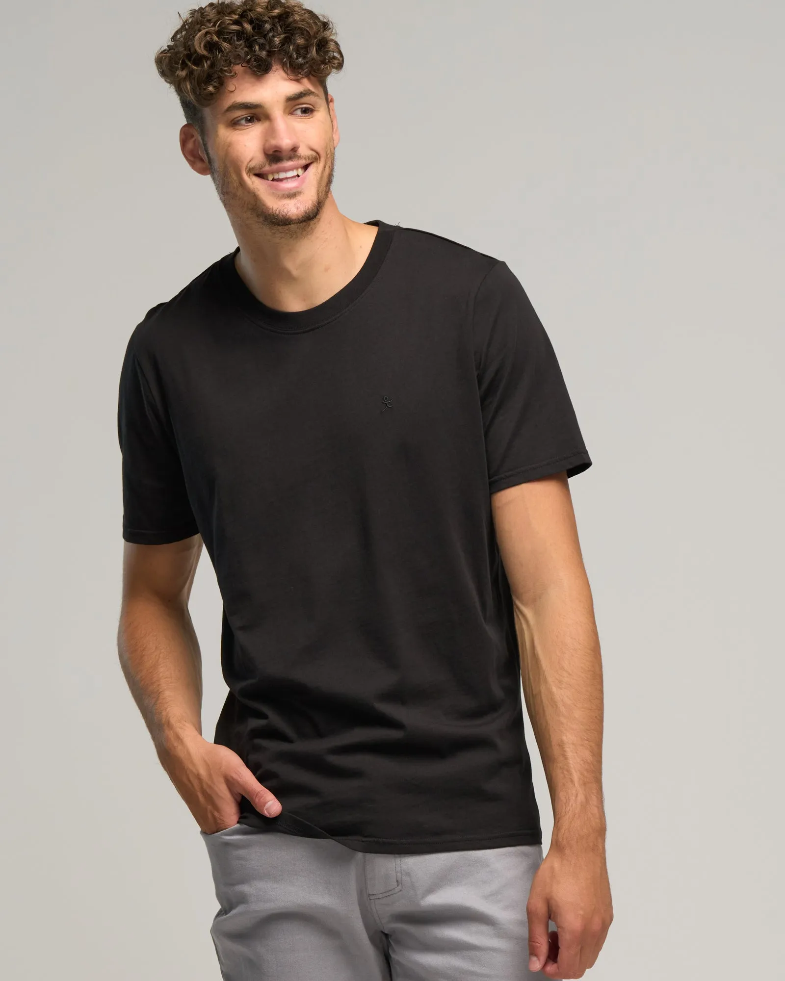 SUPIMA COTTON SS CREW NECK TEE