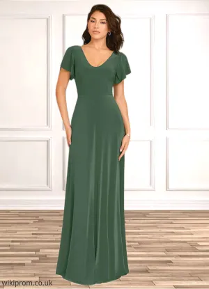 Sydney A-Line Corset Luxe Knit Floor-Length Dress Eucalyptus SWKP0022729