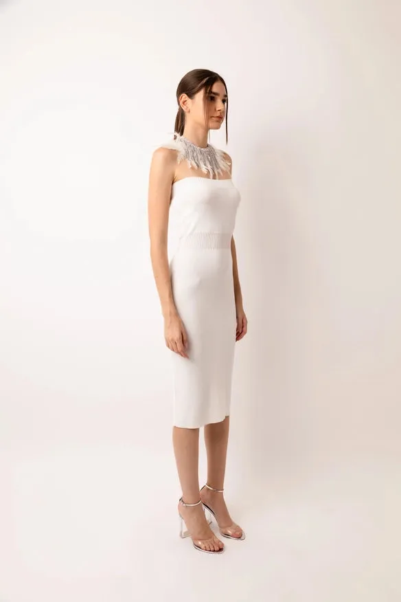 Sydney Knit Bandeau Midi Dress
