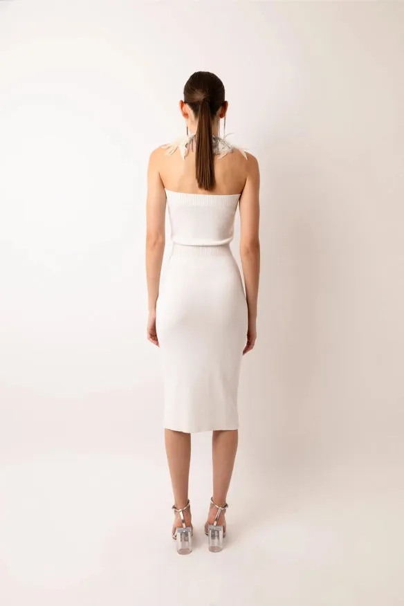 Sydney Knit Bandeau Midi Dress