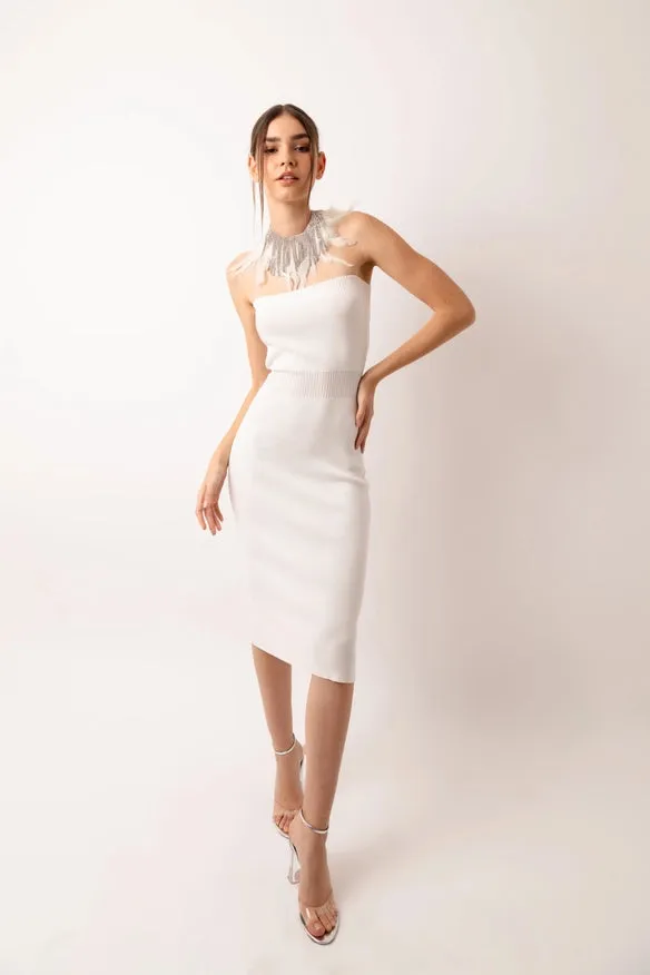Sydney Knit Bandeau Midi Dress
