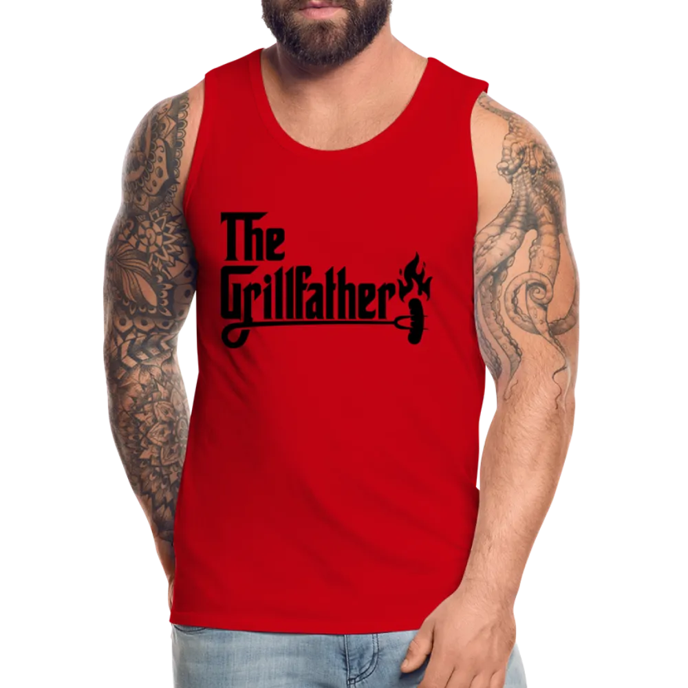 The Grillfather Men’s Premium Tank Top (BBQ Grilling Dad)