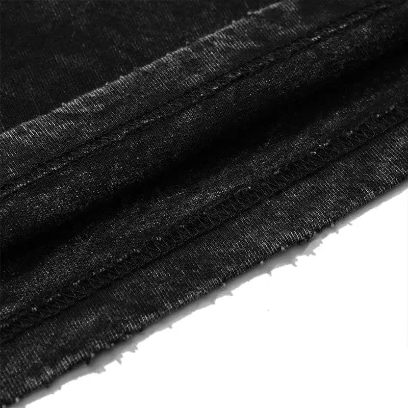 Tokyo-Tiger Black Cat Transport Pattern Japanese Washed Tank