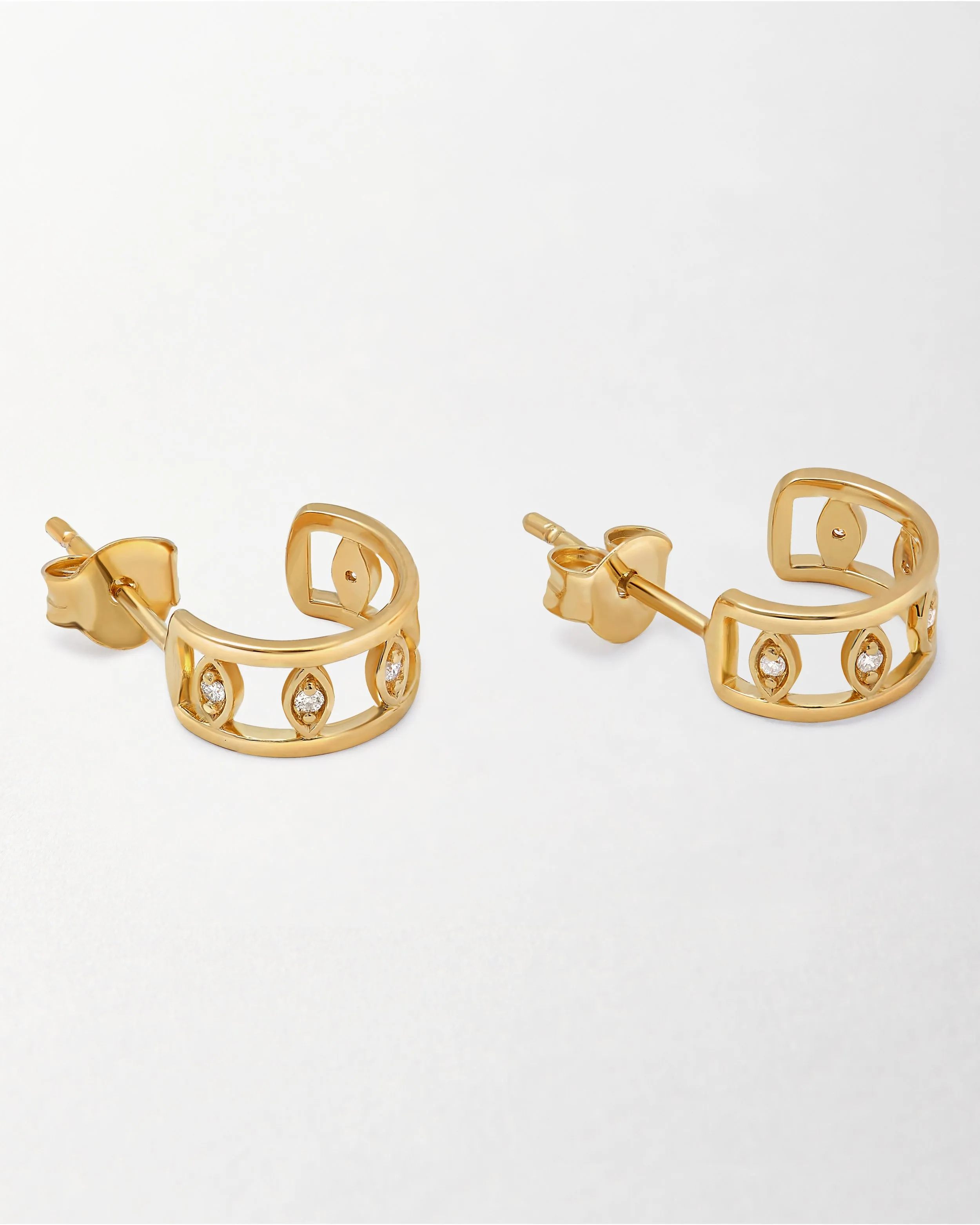 Victoria Diamond Hoop Earrings