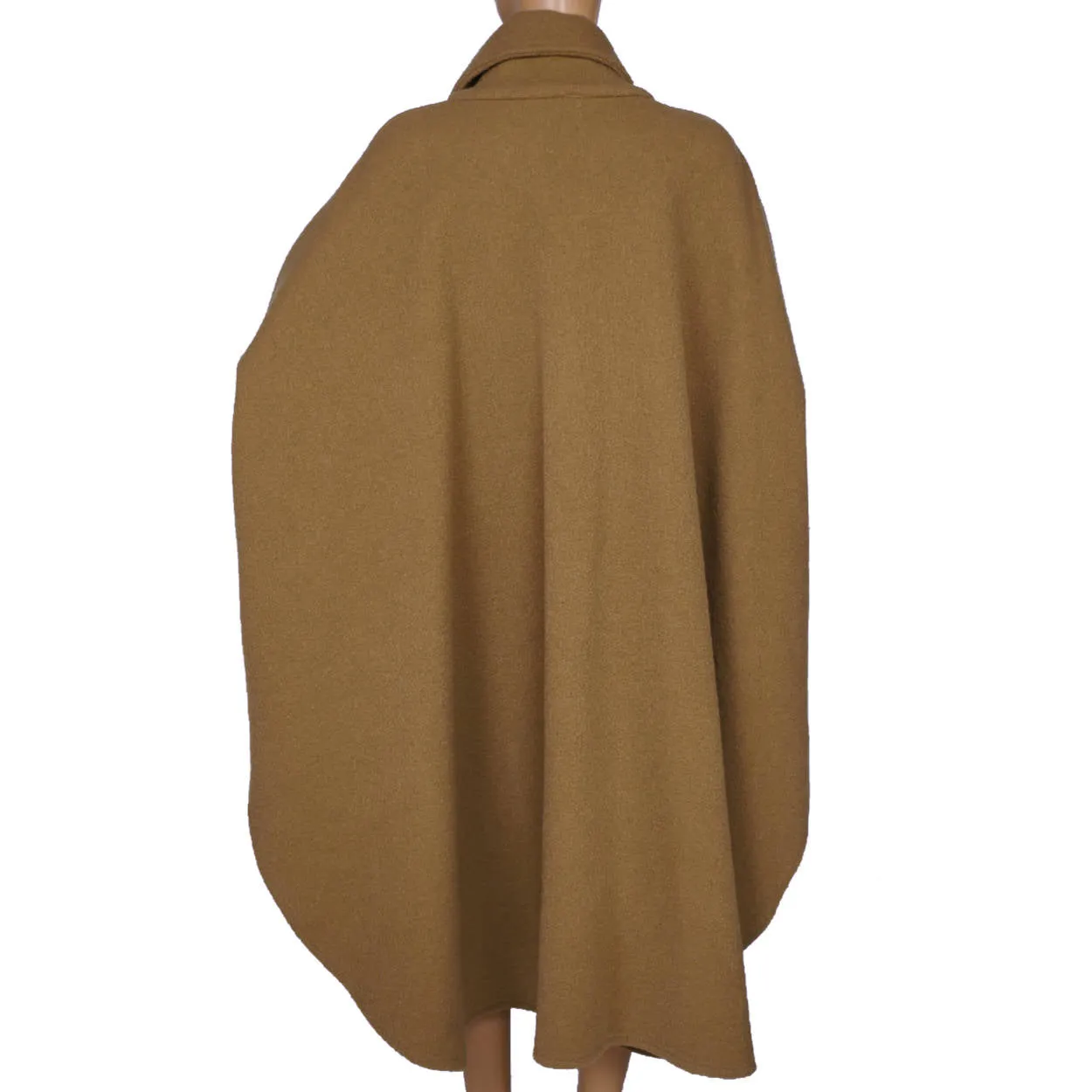 Vintage 1970s Wool Cocoon Cape Coat One Size Tundra by Standard Knitting Canada