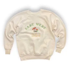 We Are All Connected Mushroom Sweatshirt #4.6 - White L