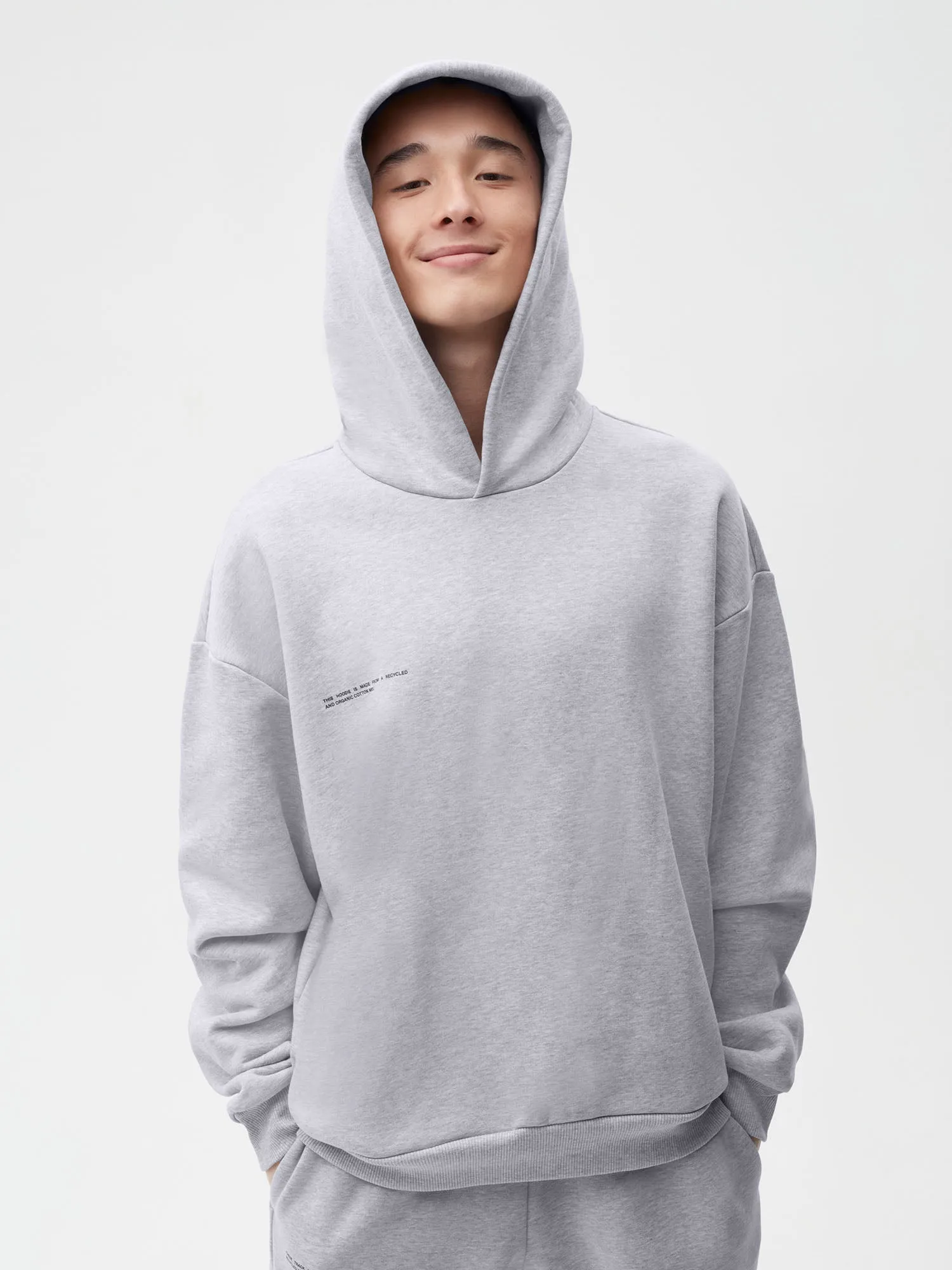 Womens 365 Heavyweight Hoodie—grey marl