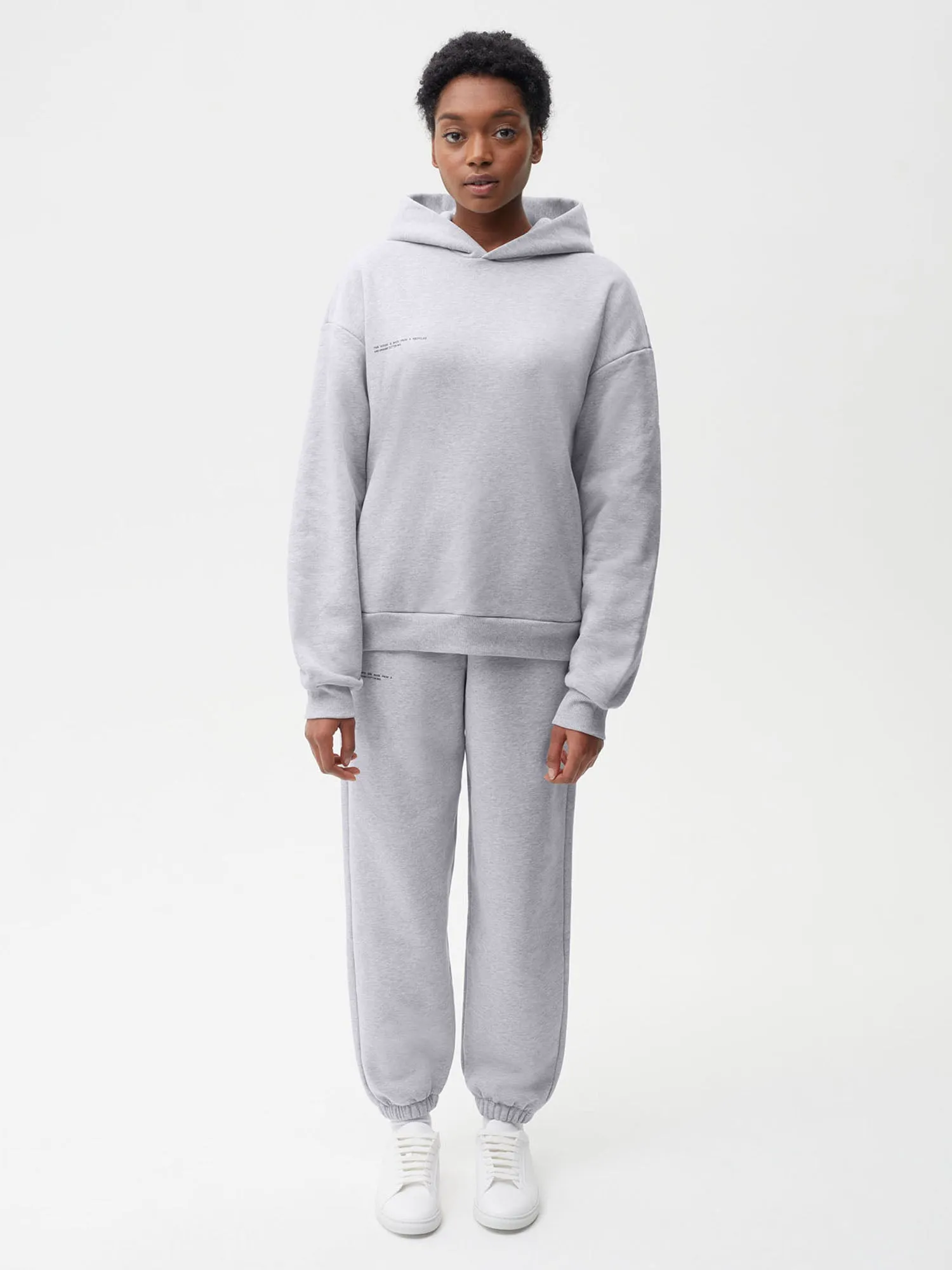 Womens 365 Heavyweight Hoodie—grey marl