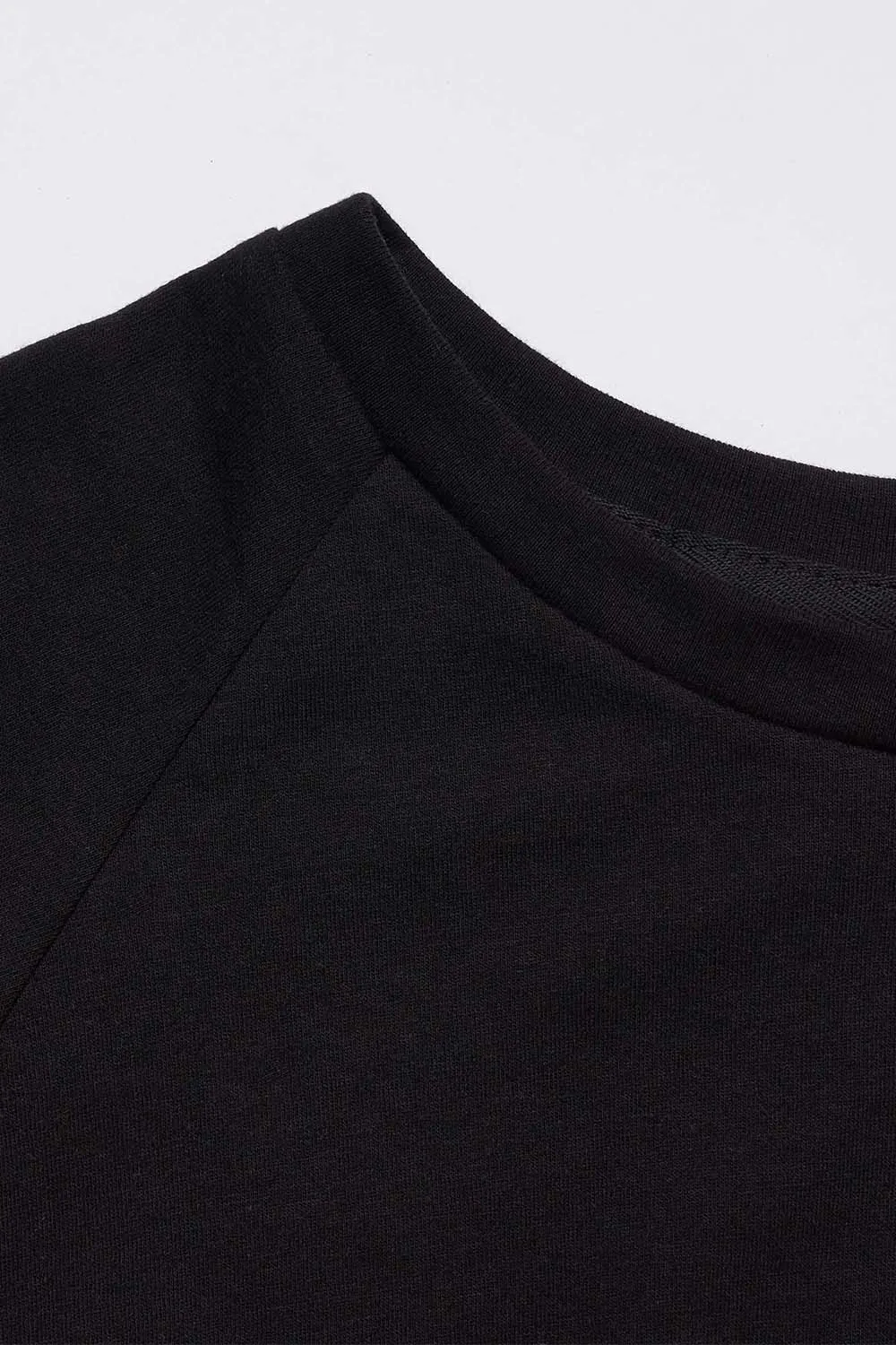 Women's Organic Raglan in Black