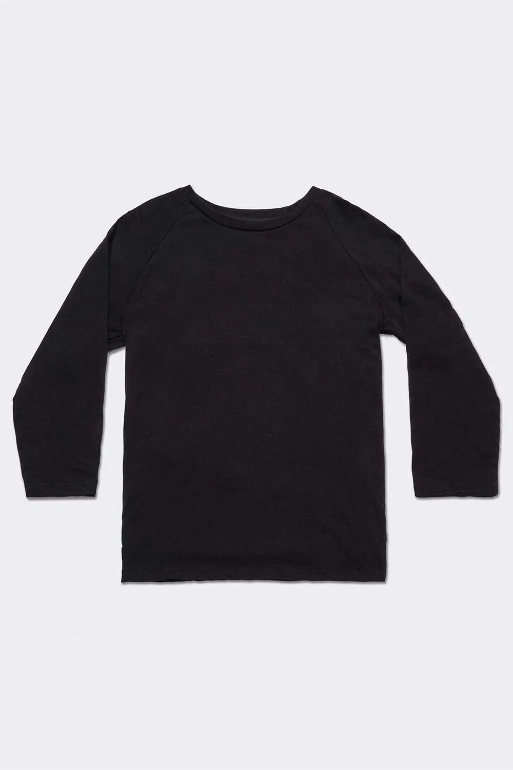 Women's Organic Raglan in Black