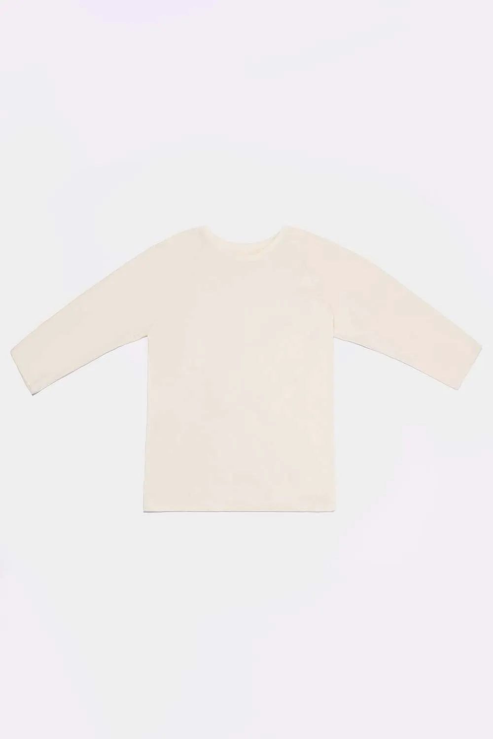 Women's Organic Raglan in Natural
